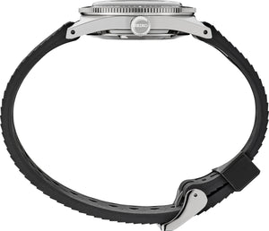 SJE093 SEIKO LIMITED EDITION GRAY DIAL SILICONE STRAP 62MAS CASE CROWN SIDE VIEW