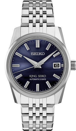 SPB371 Blue dial stainless steel King Seiko front solder shot