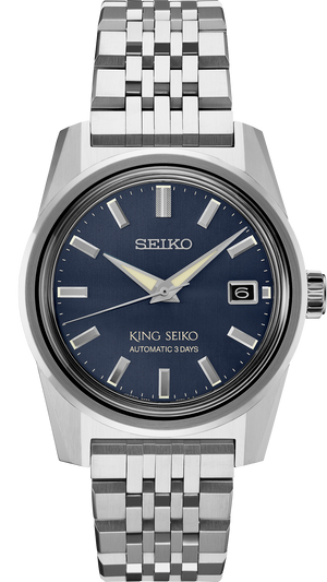 SPB389 Blue dial stainless steel King Seiko front solder shot