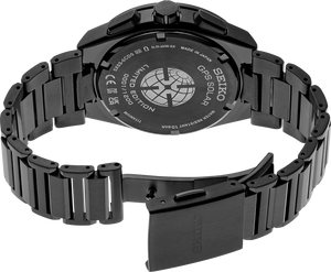 SSH137 Seiko Astron GPS Solar Limited Edition Black Titanium back side view