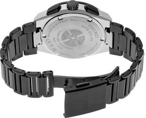 SSH139 Seiko Astron Solar GPS Titanium case with super-hard coating back side view