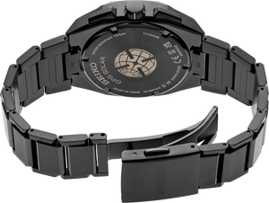 SSJ015 Seiko Astron Solar GPS with Titanium case with black super-hard coating case back view
