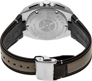 SSJ019 Seiko Astron solar GPS with leather strap back side