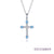 December Birthstone Cross Necklace