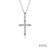 April Birthstone Cross Necklace