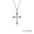 October Birthstone Cross Necklace