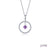 June Birthstone Reversible Open Circle Necklace