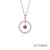 October Birthstone Reversible Open Circle Necklace