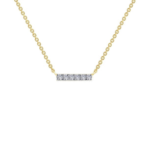 0.09 CTW Dainty Bar Necklace