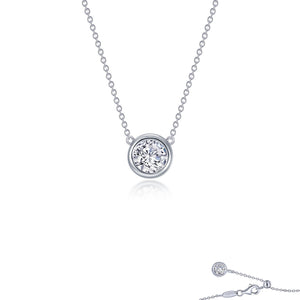 0.5 CTW Bezel-set Solitaire Necklace