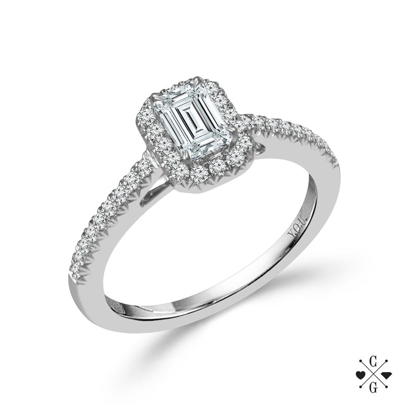 Diamond Engagement Ring 1 ct tw 14k White Gold