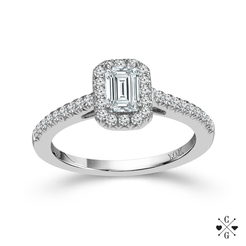 Diamond Engagement Ring 1 ct tw 14k White Gold