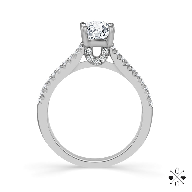 Diamond Engagement Ring 1.25 ct tw 14k White Gold