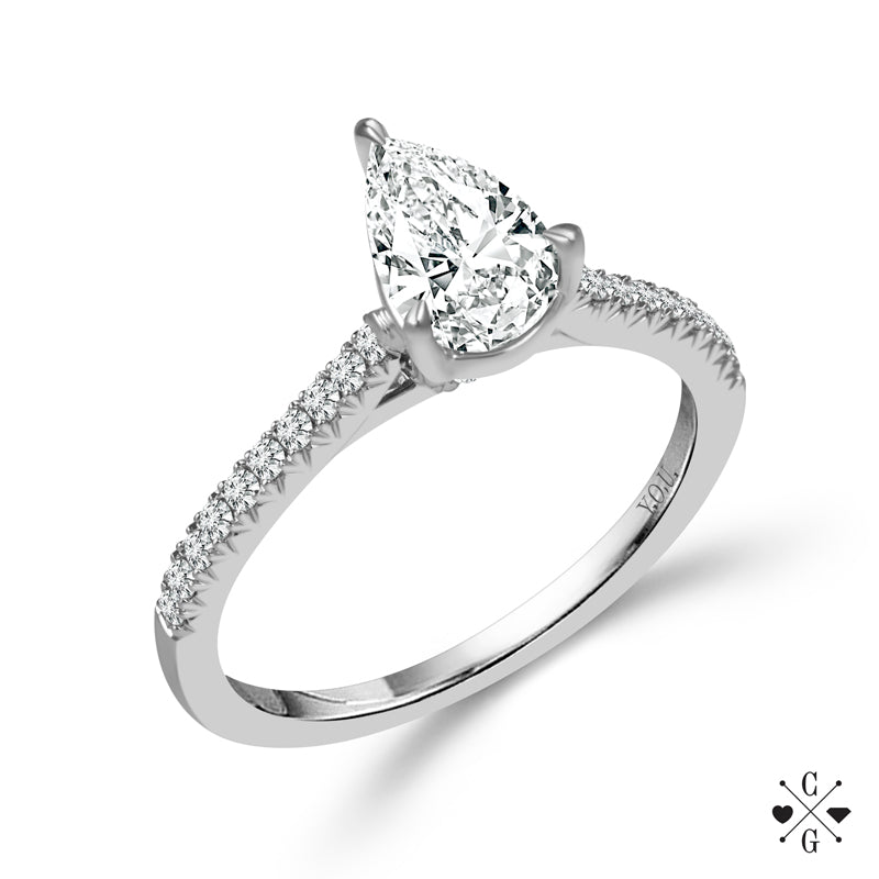 Diamond Engagement Ring 1.25 ct tw 14k White Gold