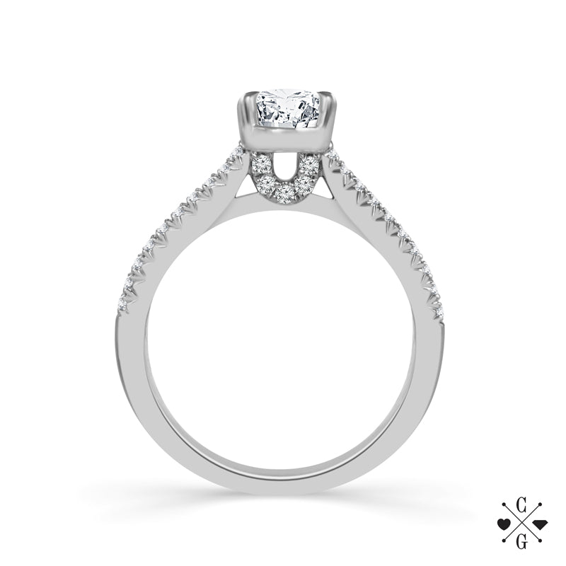 Diamond Engagement Ring 1.25 ct tw 14k White Gold