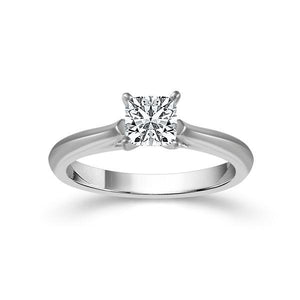 Diamond Engagement Ring Center-cush 14k White Gold