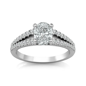 Diamond Engagement Ring 0.25 ct Round 18k White Gold