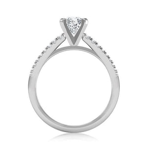 Diamond Engagement Ring 0.25 ct Round 18k White Gold