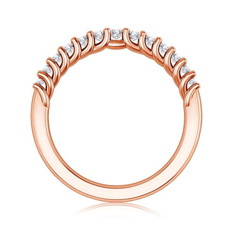 Diamond Band 0.33 ct tw Round 14k Rose Gold