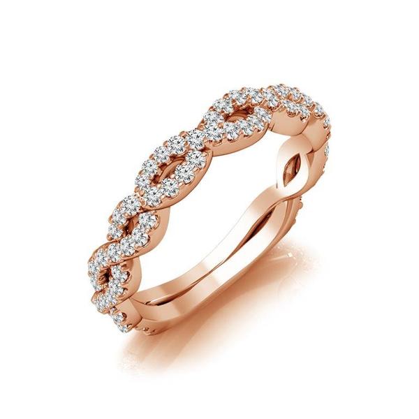 Diamond Band 0.4 ct tw Round 14k Rose Gold