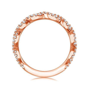 Diamond Band 0.4 ct tw Round 18k Rose Gold