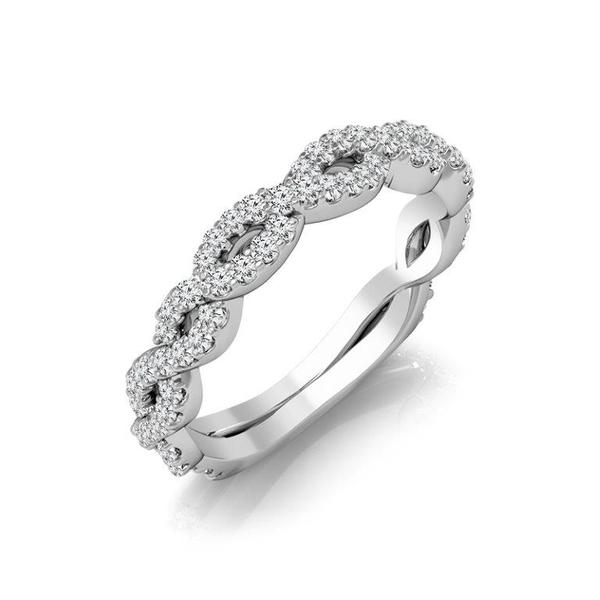 Diamond Band 0.4 ct tw Round 18k White Gold
