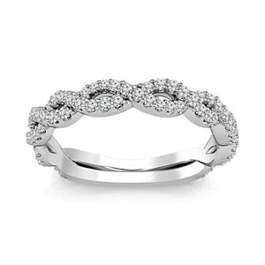 Diamond Band 0.4 ct tw Round 18k White Gold