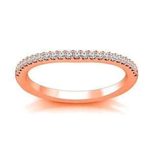 Diamond Band 0.16 ct tw Round 18k Rose Gold