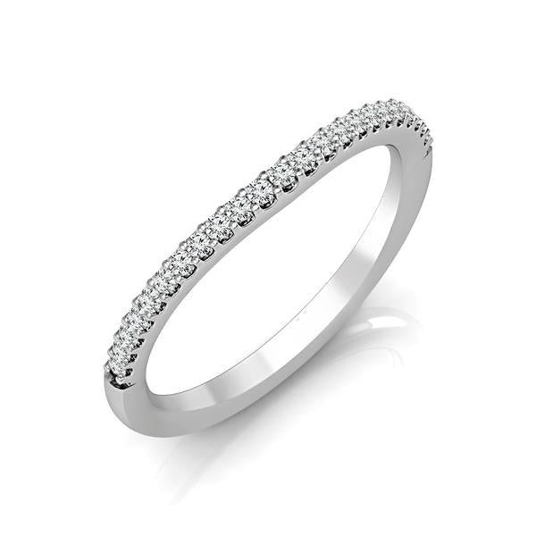 Diamond Band 0.16 ct tw Round 18k White Gold