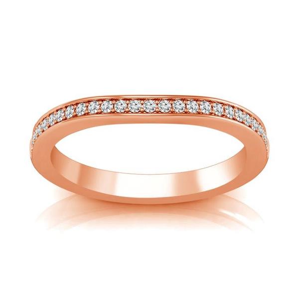 Diamond Band 0.16 ct tw Round 14k Rose Gold