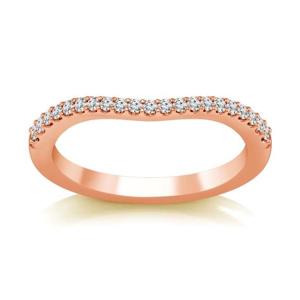 Diamond Band 0.2 ct tw Round 14k Rose Gold