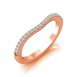Diamond Band 0.2 ct tw Round 14k Rose Gold