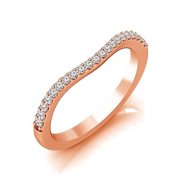Diamond Band 0.2 ct tw Round 18k Rose Gold