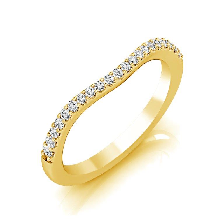 Diamond Band 0.2 ct tw Round 18k White Gold