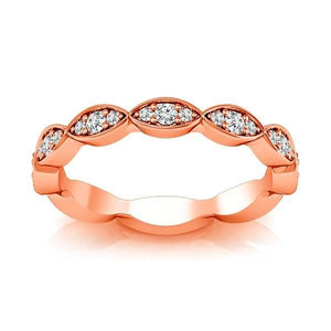 Diamond Band 0.14 ct tw Round 18k Rose Gold
