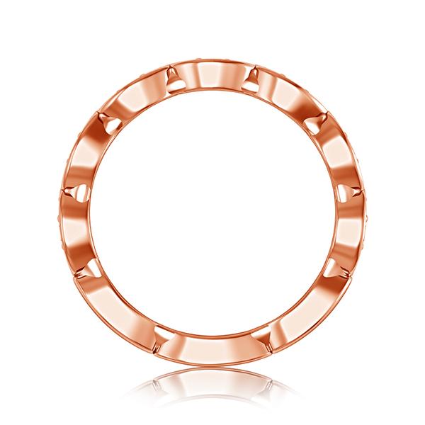 Diamond Band 0.14 ct tw Round 18k Rose Gold