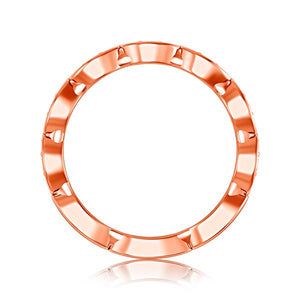 Diamond Band 0.14 ct tw Round 18k Rose Gold