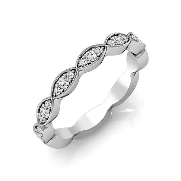 Diamond Band 0.14 ct tw Round 18k White Gold
