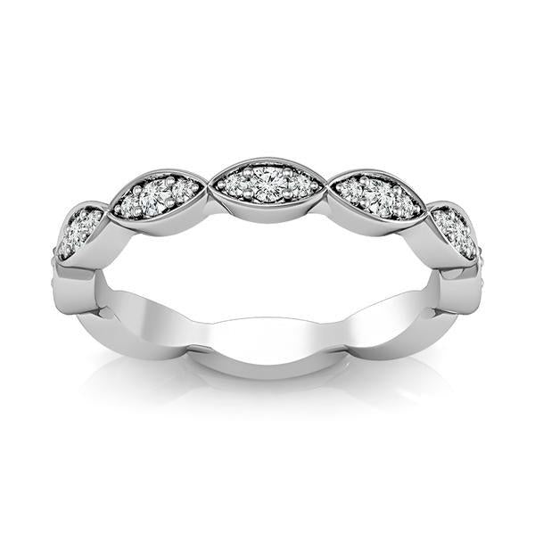 Diamond Band 0.14 ct tw Round 18k White Gold
