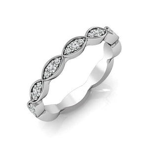Diamond Band 0.14 ct tw Round 18k White Gold