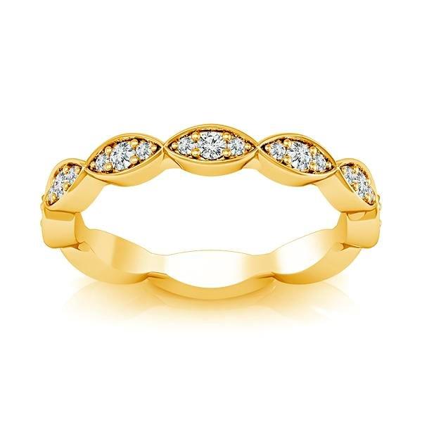 Diamond Band 0.14 ct tw Round 14k Yellow Gold