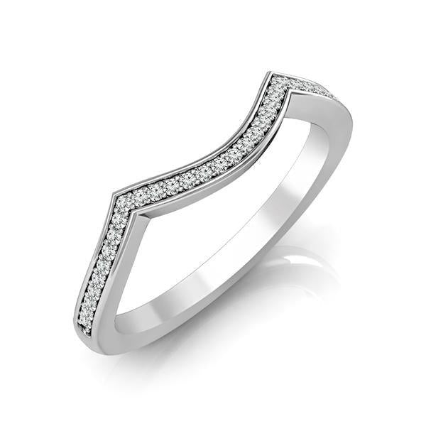 Diamond Band 0.13 ct tw Round 14k White Gold