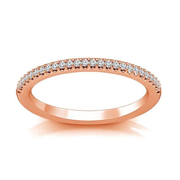 Diamond Band 0.13 ct tw Round 14k Rose Gold