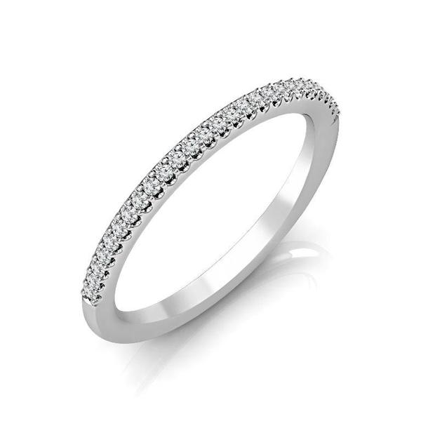 Diamond Band 0.13 ct tw Round 18k White Gold