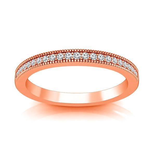 Diamond Band 0.16 ct tw Round 14k Rose Gold