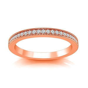 Diamond Band 0.16 ct tw Round 14k Rose Gold