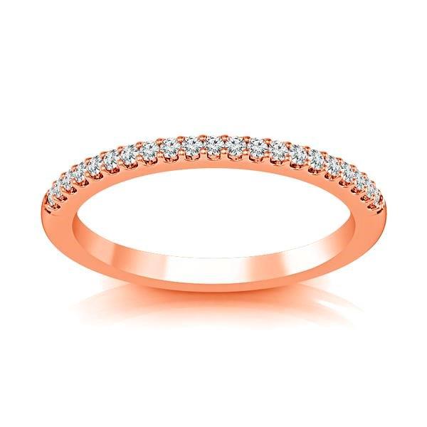 Diamond Band 0.16 ct tw Round 14k Rose Gold