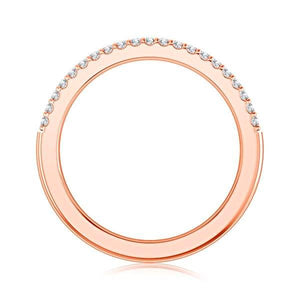 Diamond Band 0.16 ct tw Round 18k Rose Gold