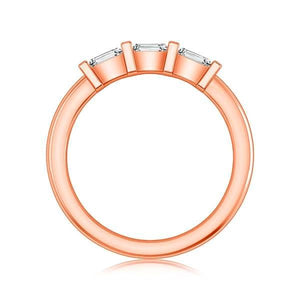 Diamond Band 0.2 ct tw Baguette 14k Rose Gold