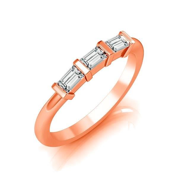 Diamond Band 0.2 ct tw Baguette 18k Rose Gold